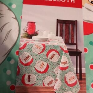 New Santa holiday time tablecloths 60x102